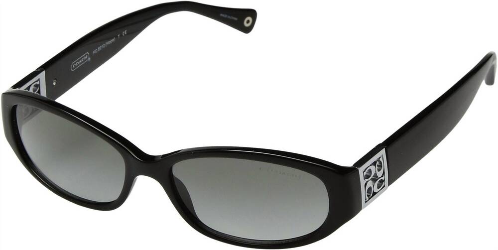 NEW COACH women's 0hc8012 500211 non polarized sunglasses in black